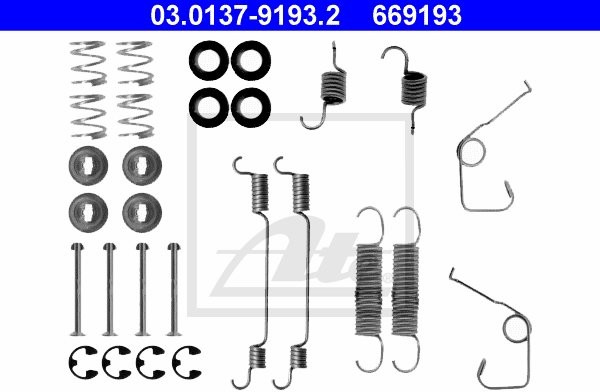 ATE ZESTAW INSTALACYJNY SZCZĘK 03.0137-9193.2 FORD TRANSIT 2.0I 91-94 2.5DI 91-94