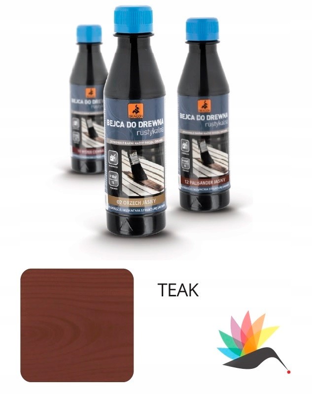 Dragon Bejca Do Drewna Rustykalna 0,2 l Teak