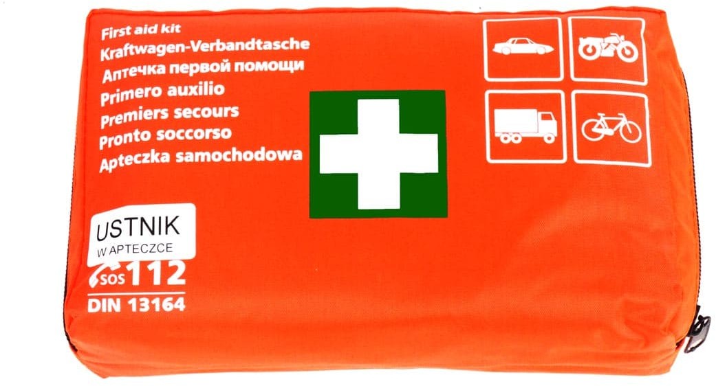 PK MOT 01691 Apteczka samochodowa pierwszej pomocy z ustnikiem DIN 13164