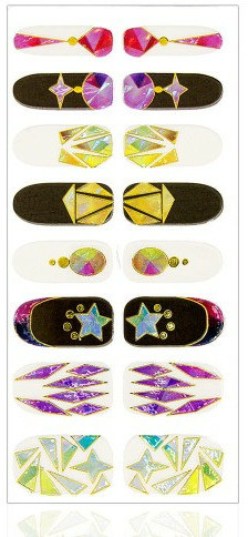 Allepaznokcie Naklejki nail patch minx 16szt ls d013