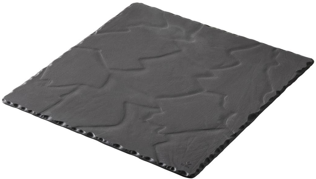 Revol Talerz kwadratowy Basalt, 30x30 cm, czarny