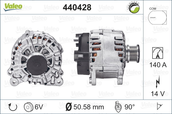 VALEO alternator z kaucją 440428 440428