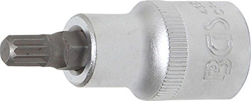 BGS wkładka bit 12,5 (1/2), uzębienie wewnętrzne, długość 53 MM, M8, 1 sztuki, 4352