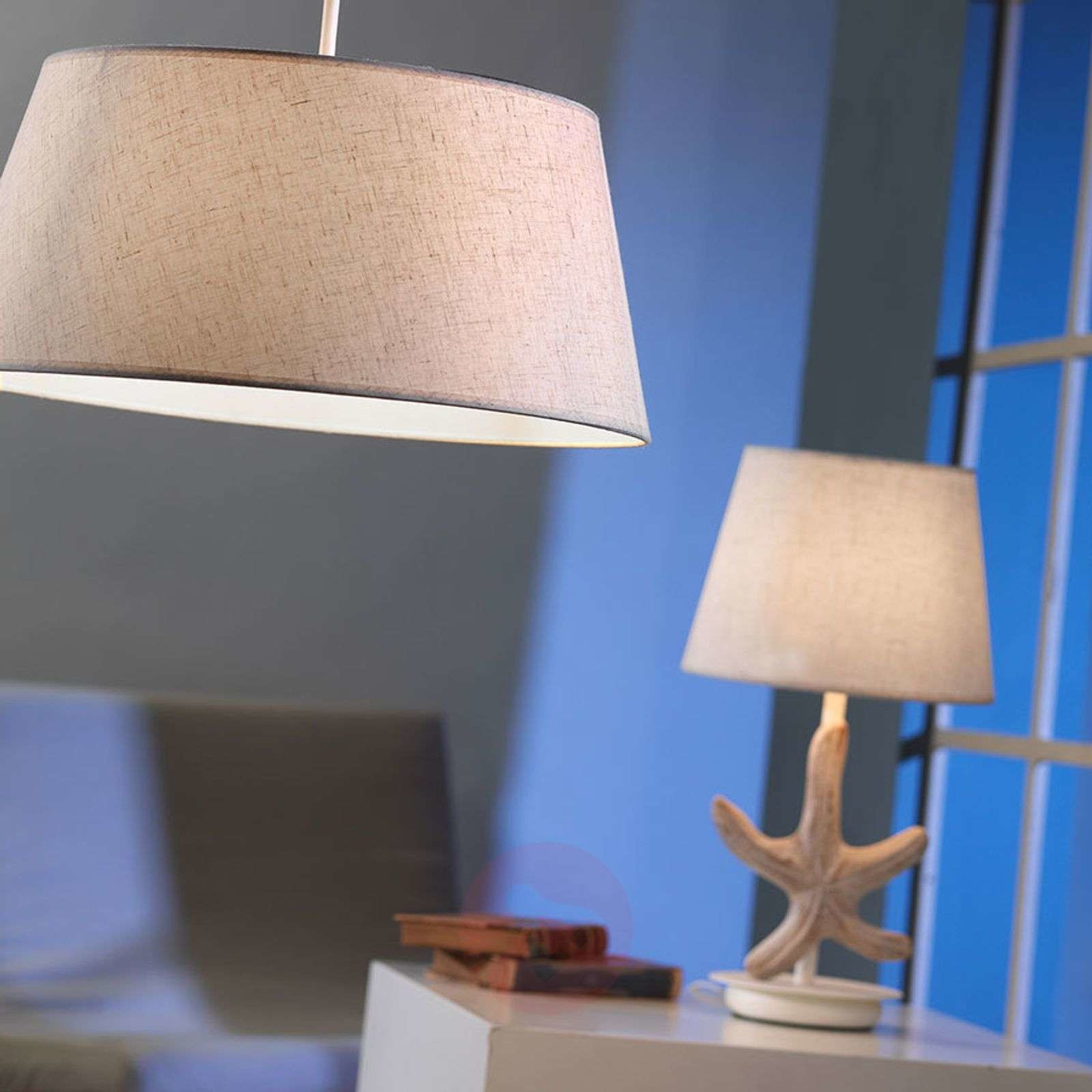 ONLI Lampa stołowa Stellina klosz z tkaniny, rozgwiazda