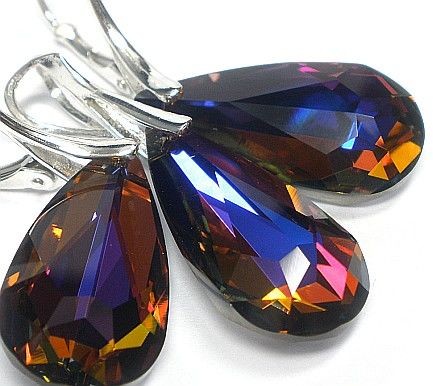 Arande SWAROVSKI komplet SREBRO VOLCANO 24 mm 1149706221