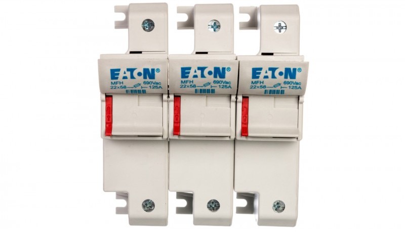 Eaton Podstawa wkładki cylindrycznej 22x58mm. 3P. 125A. 690V AC CH223DU CH223DU