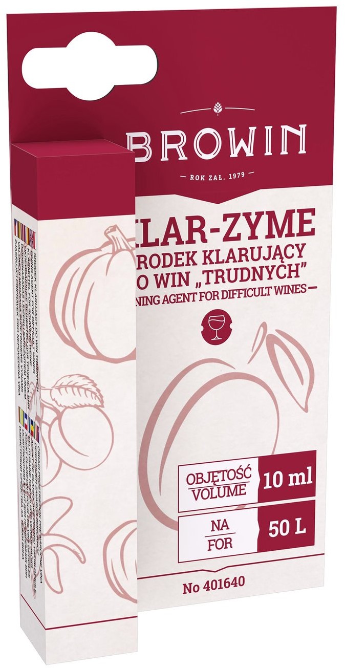 Browin Środek klarujący wina trudne na 50L - 10ml