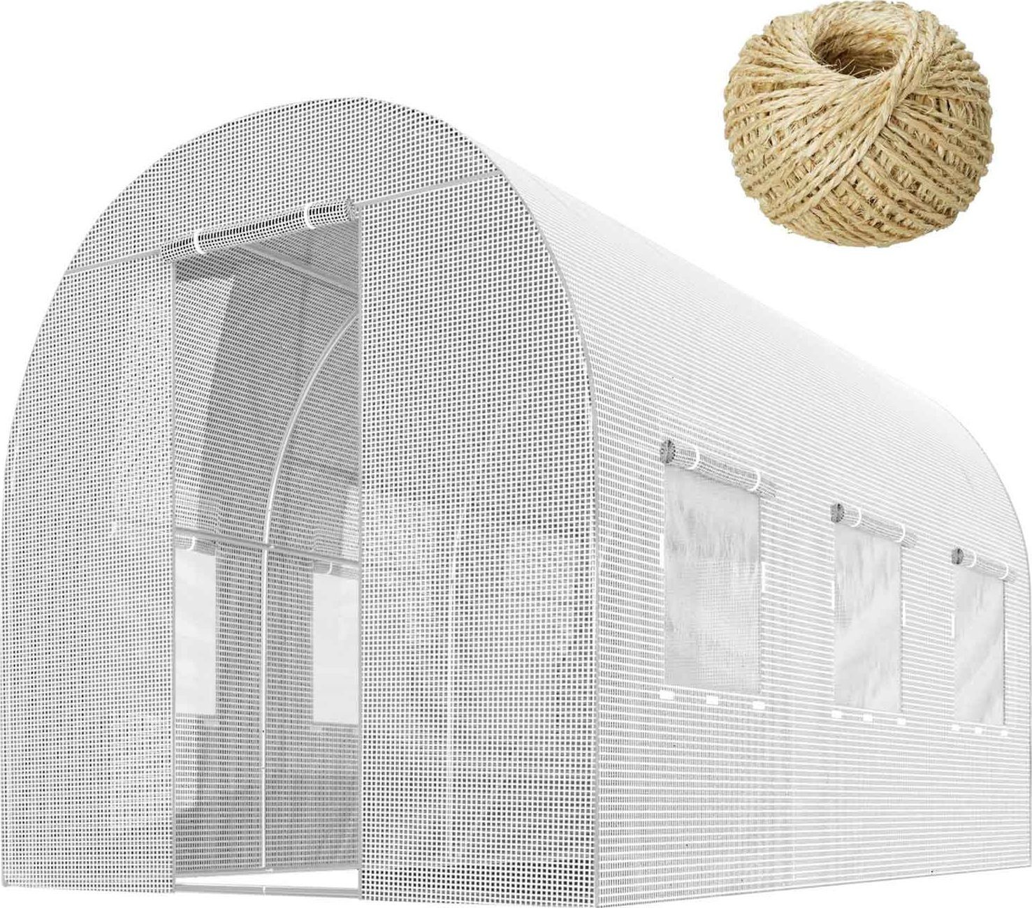 Plonos Tunel ogrodowy 2x3m 6m2 biały 4970
