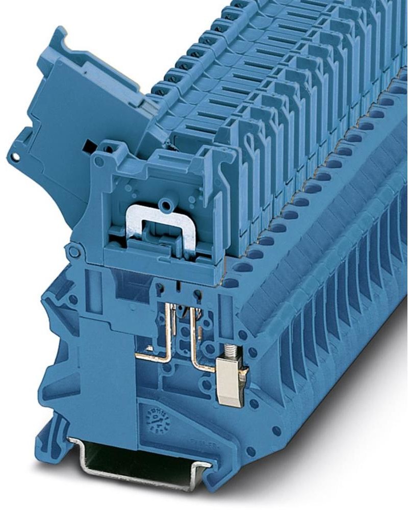 Phoenix Contact Złączka szynowa rozłączna UT 4-HEDI BU UT 4-HEDI BU Phoenix Contact 3046456 niebieski Zawartość 50 szt UT 4-HEDI BU