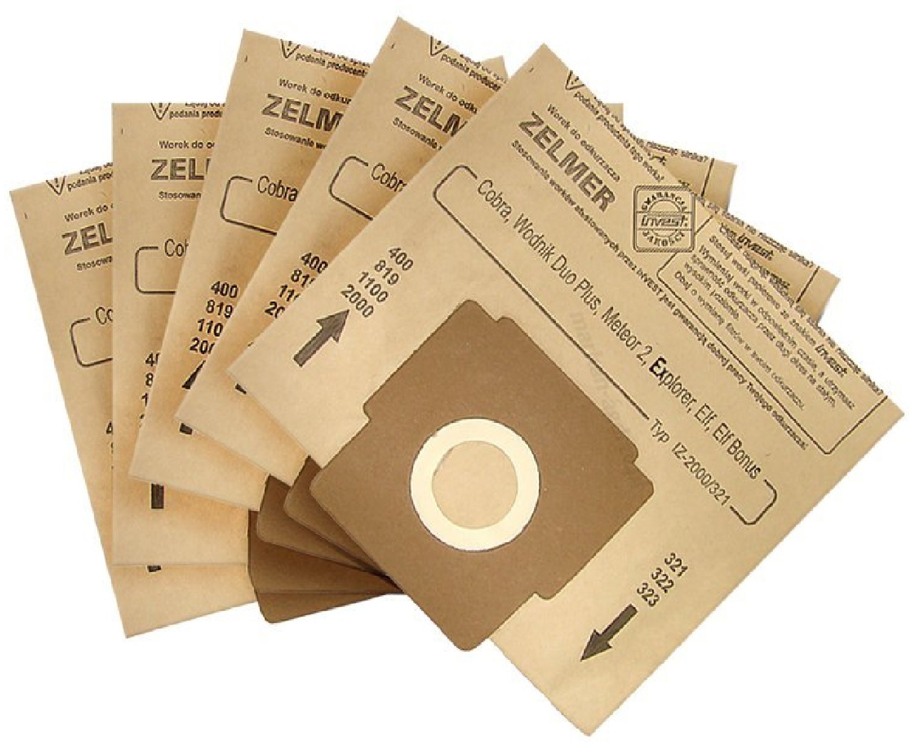 Zelmer Worki Do Elf 321 2000 Cobra METEOR2 Oddysey