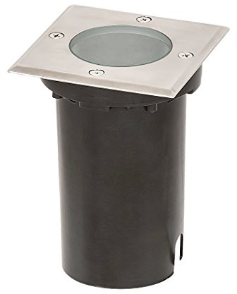 Rabalux Rábalux 8714 A + + to E, zewnętrzna lampa podłogowa Tacoma, do zamontowania metalowy, GU10, stal nierdzewna/czarna, 11 x 11 x 15 cm 8714