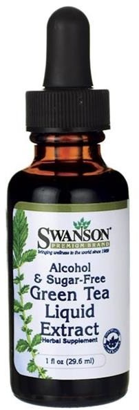 SWANSON Health Products Zielona Herbata (Green Tea) Extract 29,6 ml krople