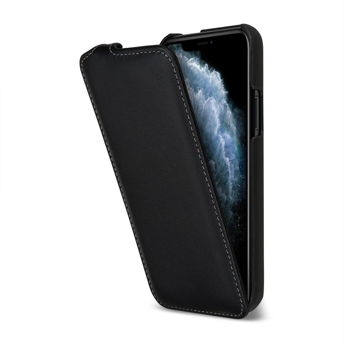 StilGut Baroon Slim Flip Elegance skórzane etui z klapką do iPhone 11 Pro czarne 5902539066678