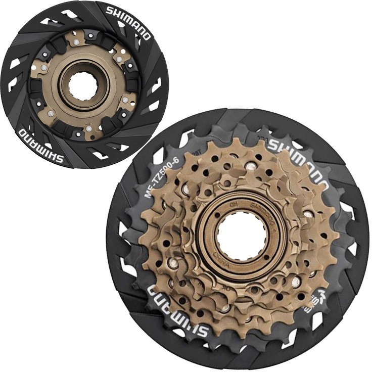 Shimano Wolnobieg 7-rz. SHIMANO MF-TZ500 14-28 zęb. + osłona