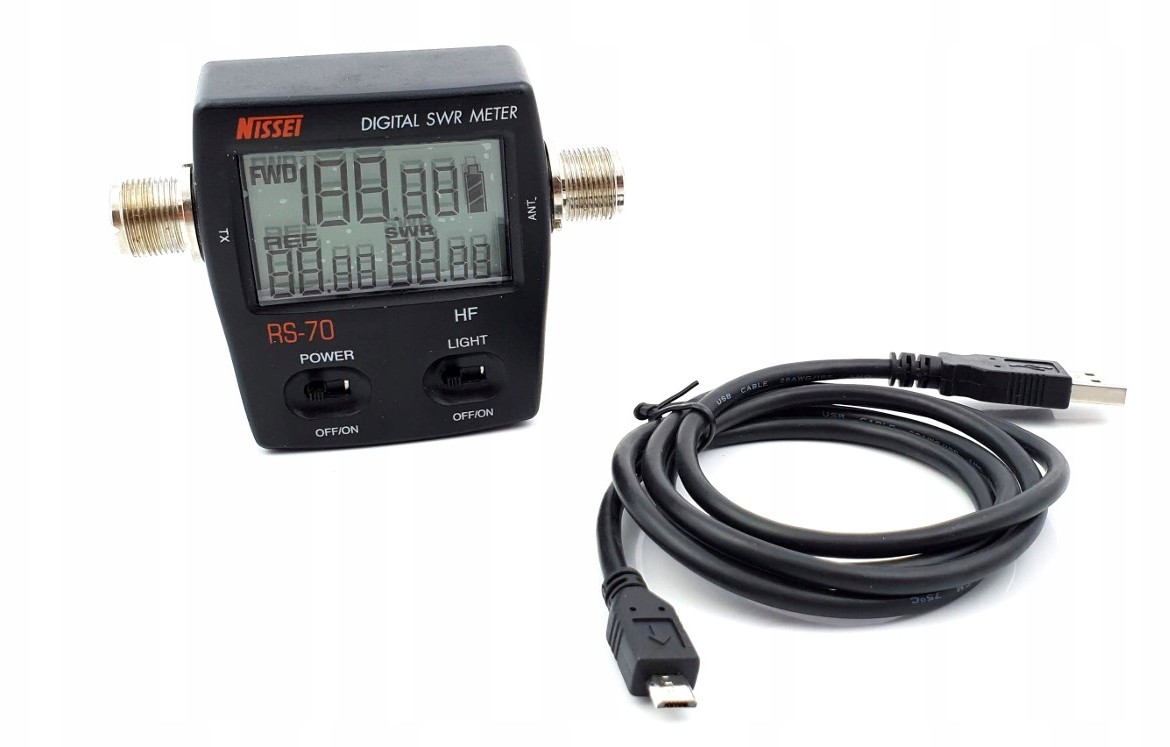 Nissei RS-70 Cyfrowy Miernik Swr / Pwr 1.6-60MHz