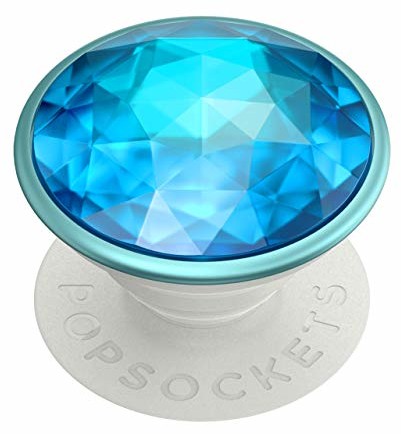 PopSockets wymienny, wysuwany cokół i uchwyt do smartfonów i tabletów  Disco crystal, niebieski