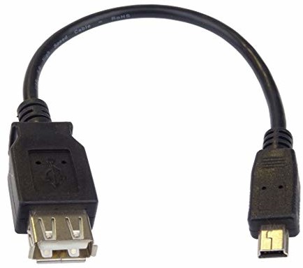 PremiumCord kabel adapterowy USB A/gniazdo - Mini 5Pin USB/wtyczka 20cm OTG kur-16
