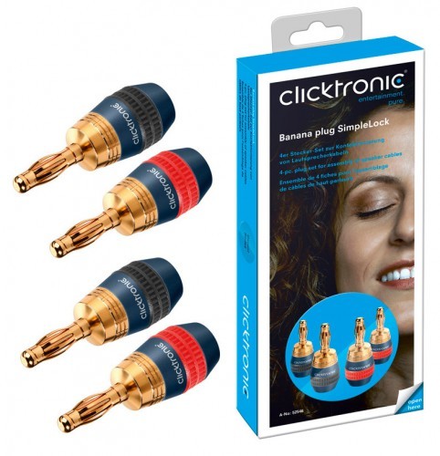 CLICKTRONIC Wtyk Głośnikowy 