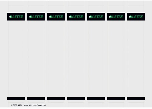 Leitz Etykiety grzbietowe 31x190/175szt. do zadruku 16810085