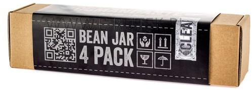comandante Comandante Bean Jar Clear Glass - Przezroczysty słoik na zmieloną kawę - 4 sztuki 1720