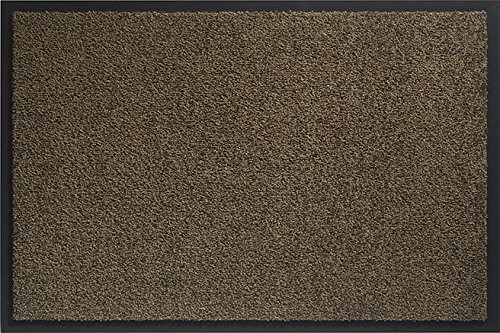 ID MAT ID Matt 608005 dywan mirande włókno wycieraczka Nylon/PVC podgumowany 80 x 60 x 0,9 cm, brązowy, 60 x 80 cm MIRANDE608010