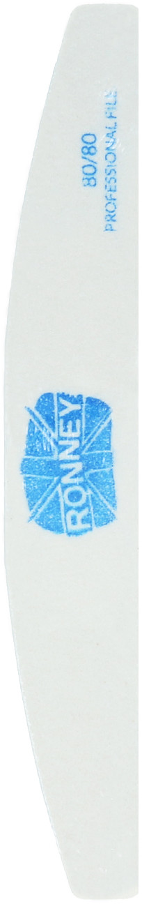 Ronney Ronney Professional Nails Pilnik Papierowy Biały Półksiężyc 80/80