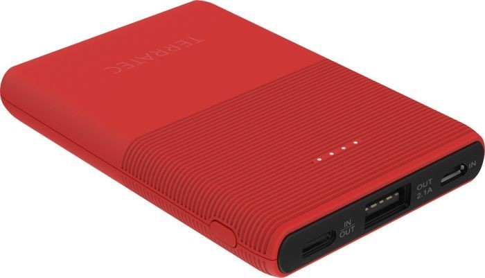 Фото - Зарядний пристрій TerraTec Powerbank  P50 5000mAh Czerwony 