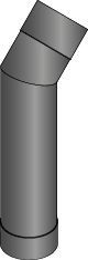 Harvia Łącznik kominowy Harvia WZ45M 45° śr. 115 mm