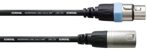 Cordial przewód mikrofonowy Fair Line 0,5 m XLR-XLR, z wtyczką Neutrik rean CCM0.5FM