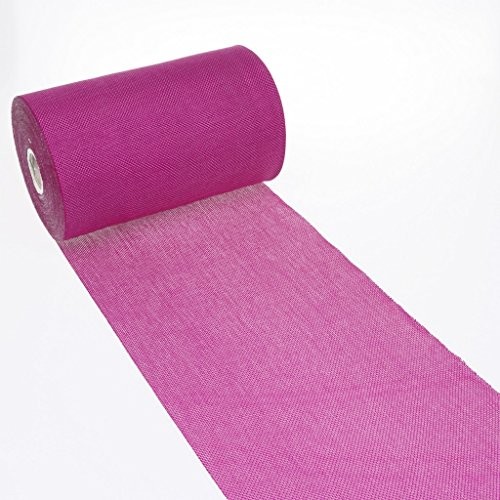 Deko AS GmbH Bieżnik na stół Shabby Chic o wyglądzie lnu 20 cm  Pink  25 m  69  200  25  27 69 200mm 25m col. 27