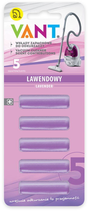 Zapach Do Odkurzaczy Wkład - Lawendowy 5szt/kpl
