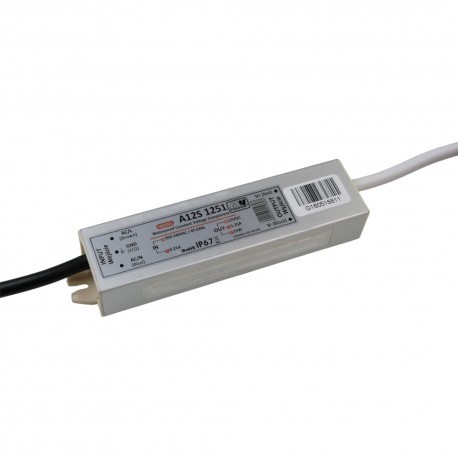 BCS Sonstige Zasilacz modułowy LED 12V 1,25A 15W IP67 wodoodporny A12S 1251 MW Power 9693 A12S 1251