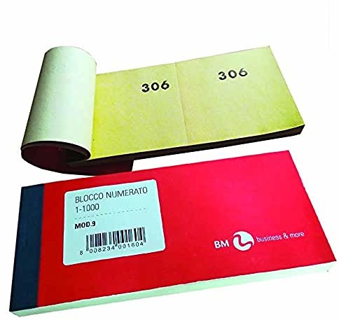 BM BeMore BM BeMore Mod 9, 0100160, 10 bloków po 1-1000, format 13 cm x 6 cm, 10 sztuk