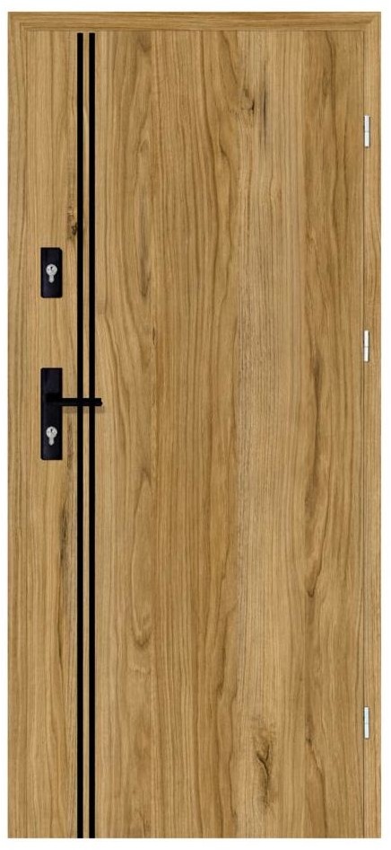 NAWADOOR Drzwi wejściowe otwierane do wewnątrz HERMES Dąb Catania 80 Prawe NAWADOOR