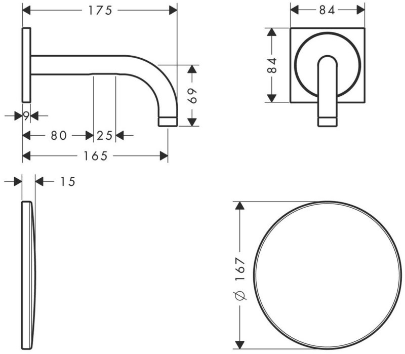 Hansgrohe Uno Bateria umywalkowa podtynkowa bezdotykowa czarny mat 38119670