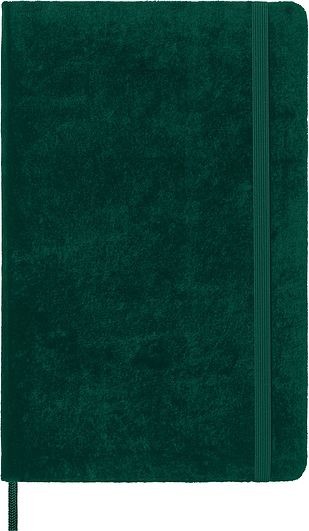 Moleskine Notes Velvet L zielony w linie LCNBVELVQP060A