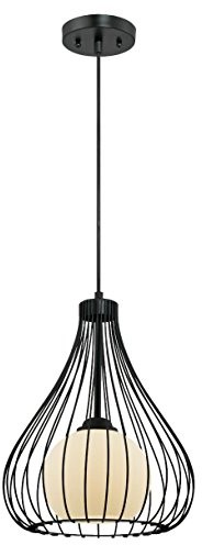 Westinghouse 6205140 lampa wisząca, a + + to E, metalowa, czarna matowa, 29.972 x 29.97 x 172.72 cm 6205140
