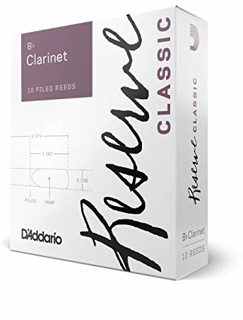 Rico D'Addario DCT10405 siła 4,0 + rezerwowy klasyczny klarnet Bb (opakowanie 10 sztuk) DCT10405