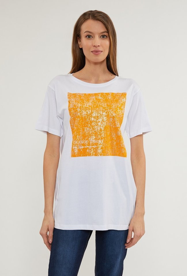 Monnari Bawełniany t-shirt na co dzień -