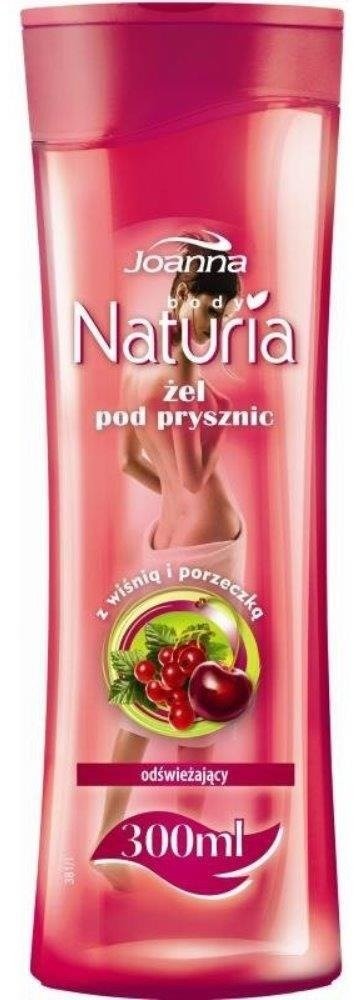 Joanna Naturia Refreshing Shower Gel odświeżający żel pod prysznic Wiśnia & Czerwona Porzeczka 300ml