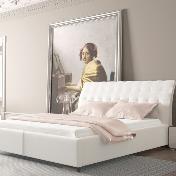 New Design Łóżko MADISON PRESTIGE NEW DESIGN tapicerowane Rozmiar 200x200 Tkanina Grupa II Pojemnik Bez pojemnika