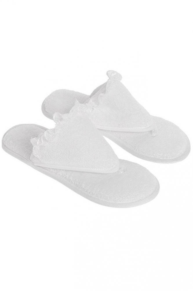 Soft Cotton Damskie kapcie LUNA 26 cm (rozm.36/38) Biały 4298
