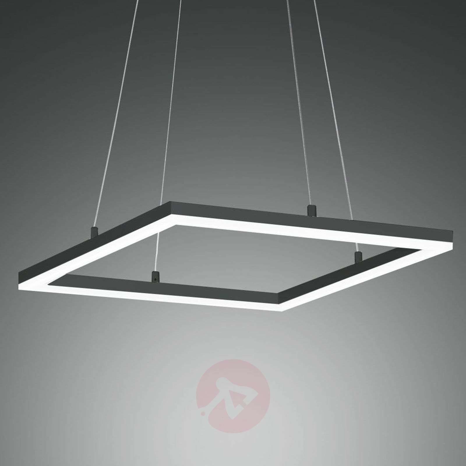 Fabas Luce Lampa sufitowa LED Bard, 42x42, antracyt