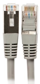 ALANTEC Patchcord FTP KKF5SZA0.5 RJ45 RJ45 kat.5e 0,5m szary ) KKF5SZA0.5