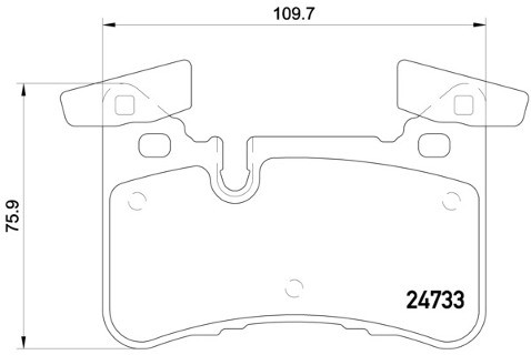 BREMBO Zestaw klocków hamulcowych, hamulce tarczowe P 50 110