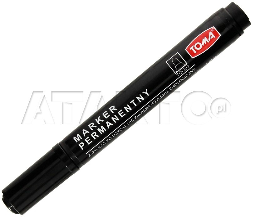 Toma Marker permanentny 2.5mm czarny okrągły TO-202 TA1773