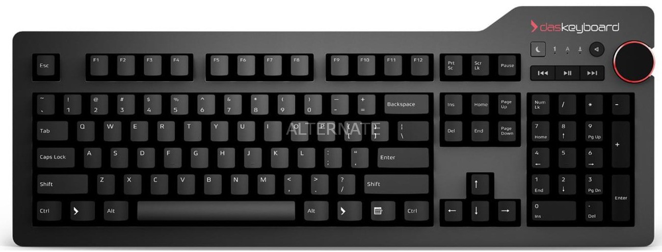 Das Keyboard Das Keyboard 4 Professional klawiatura USB QWERTY US English Czarny, Gaming Keyboard 0855800001845