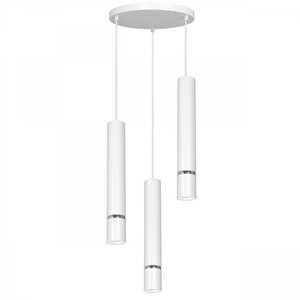 Luminex Reno 5144 lampa wisząca zwis 3x60W GU10 biała/chrom