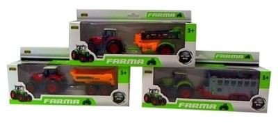 Dromader Farma Traktor Metal z przyczepą GXP-586684