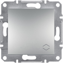 Schneider Asfora łącznik schodowy podtynkowy pojedynczy aluminium EPH0400361